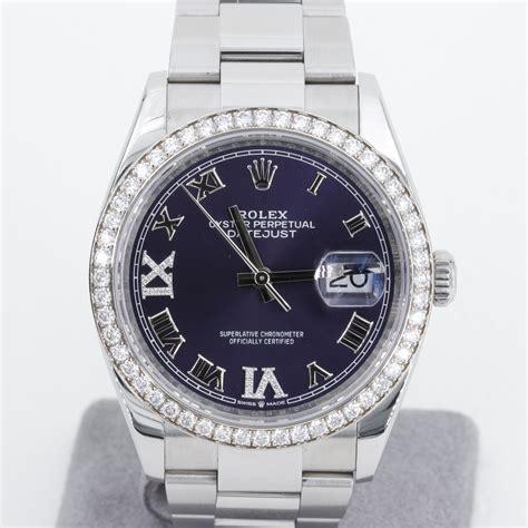 rolex modelo 126284rbr|Rolex aubergine dial.